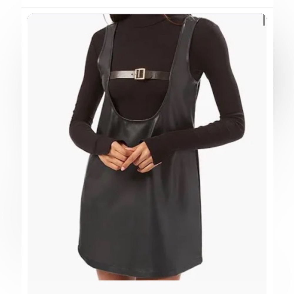 We wore what leather dress